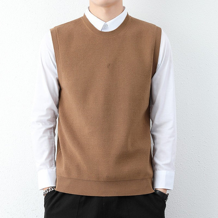 Herren Strickweste mit modernem Feinstrickmuster und bequemer Passform Aliams
