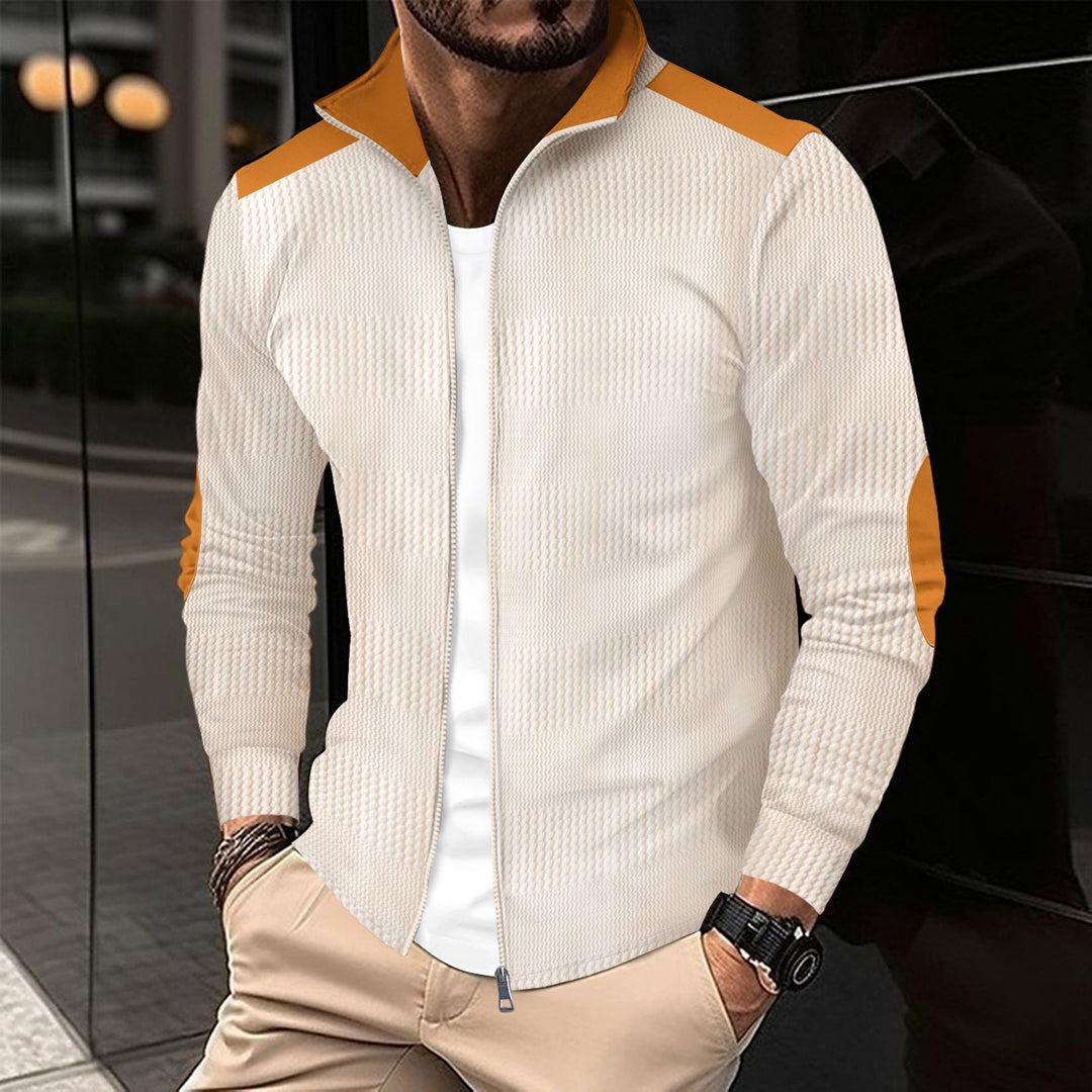 Herren stylische Trainingsjacke mit modernem Strukturdesign und sportlichen Akzenten Aliams