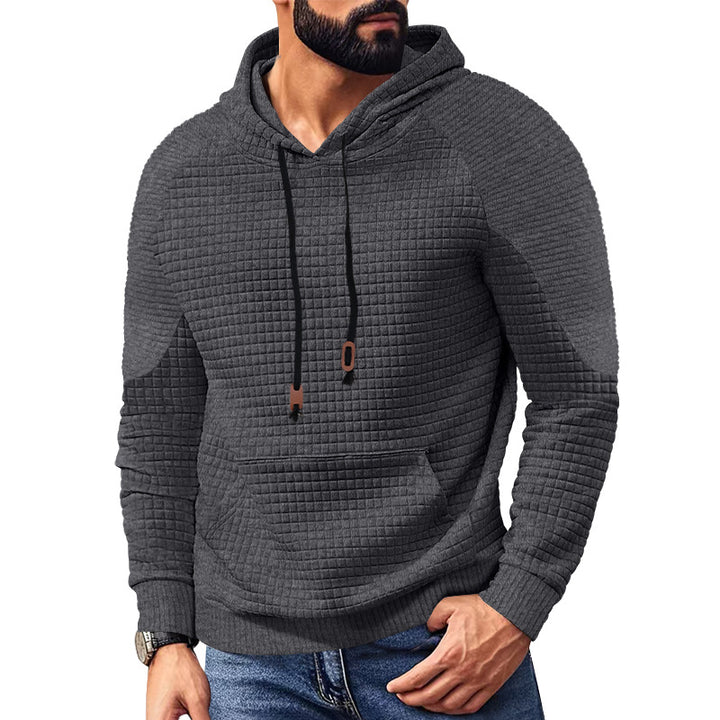 Herren strukturierter Kapuzenpullover mit modernem Design und praktischen Taschen Aliams