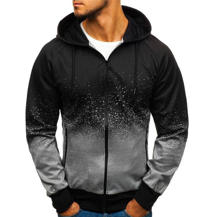 Herren Sportlicher Kapuzenpullover mit modernem Farbverlauf Aliams