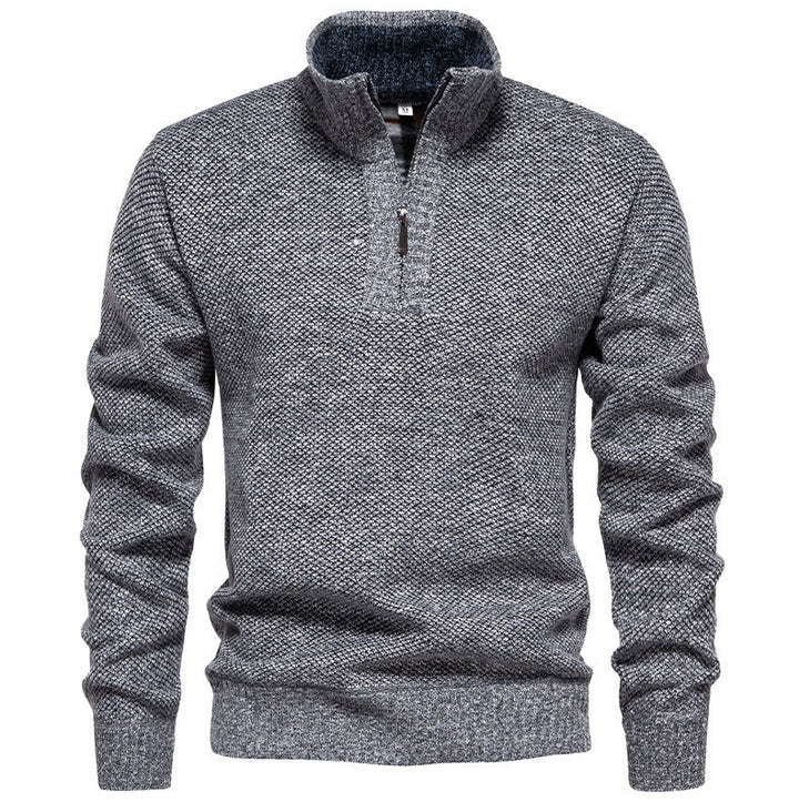 Herren Zip-Pullover mit strukturiertem Design Aliams