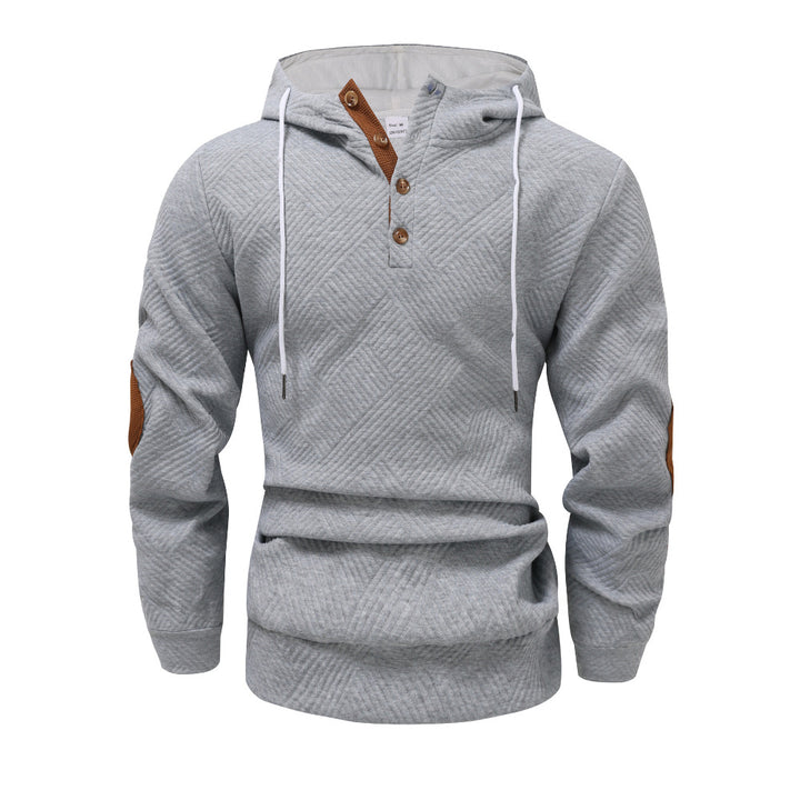 Herren Sportlicher Kapuzenpullover mit einzigartigem Strukturdesign und modischen Akzenten Aliams