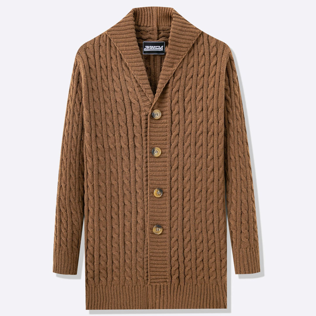 Herren Strickjacke mit offenem Design und Knopfdetails Aliams