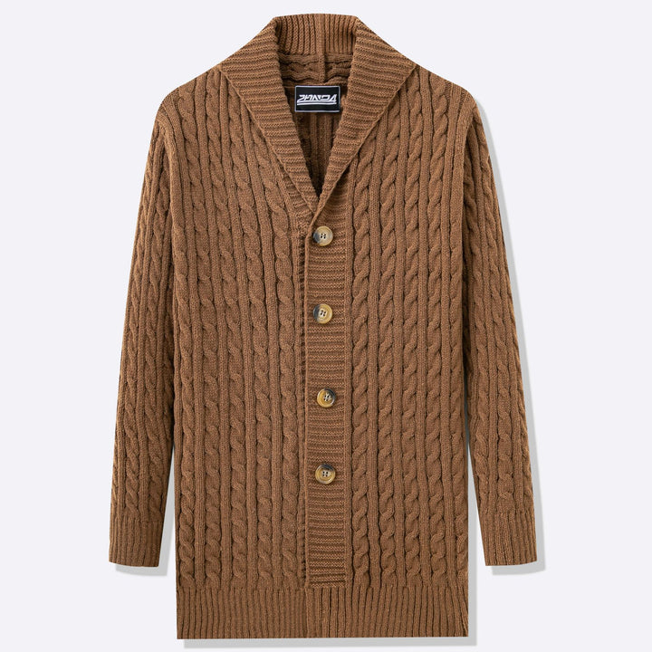 Herren Strickjacke mit offenem Design und Knopfdetails Aliams