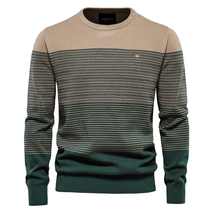 Herren Strickpullover mit komfortabler Struktur und eleganten Farbblöcken Aliams