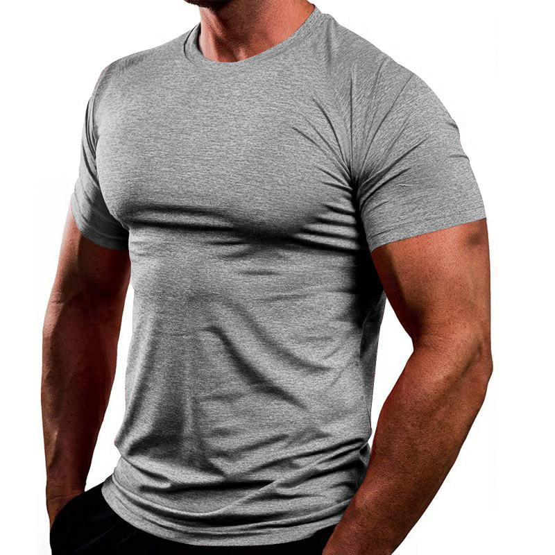 Herren Sportliches Basic T-Shirt aus atmungsaktiver Baumwolle Aliams