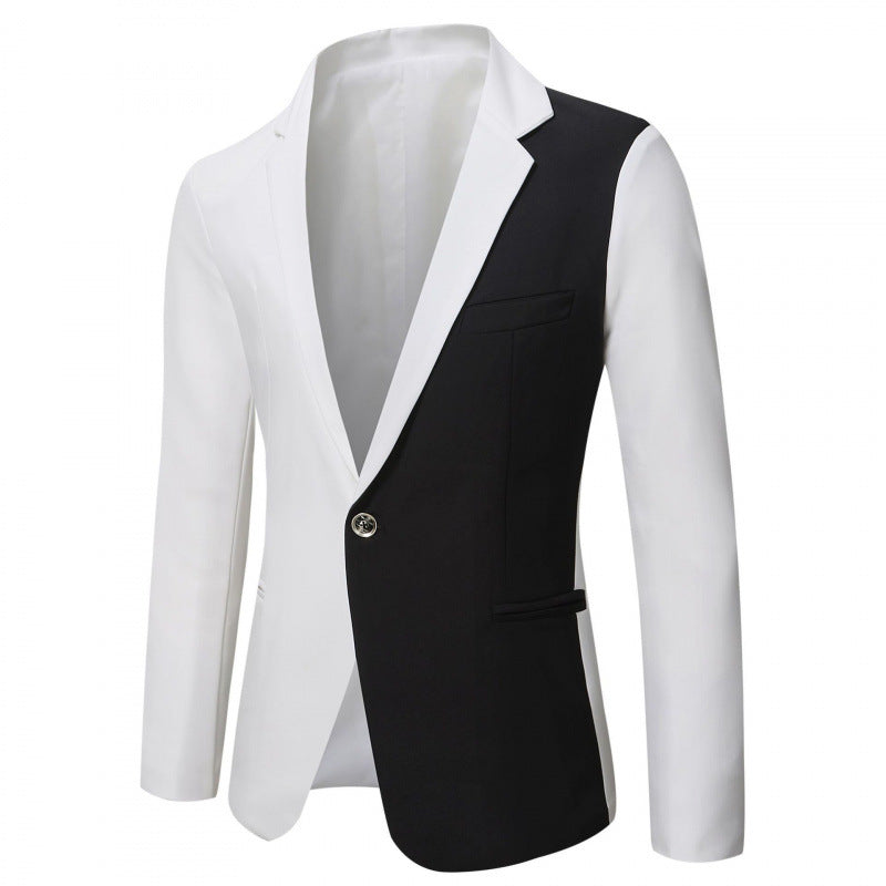 Herren Zweifarbiger Blazer mit modernem Schnitt und Taschen Aliams