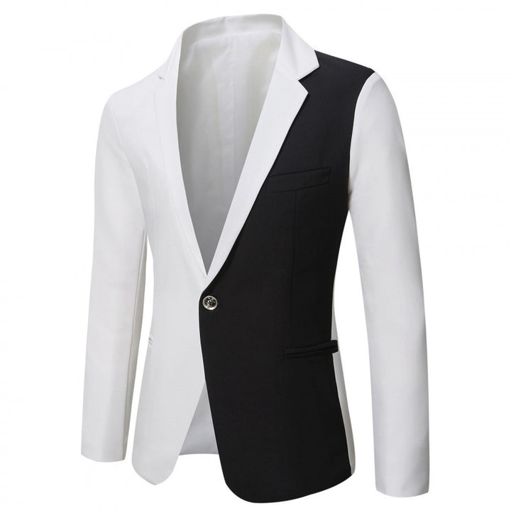Herren Zweifarbiger Blazer mit modernem Schnitt und Taschen Aliams