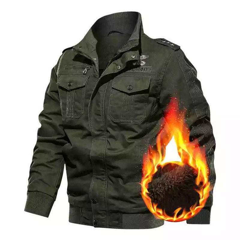 Herren Winterjacke mit funktionalen Taschen und warmem Futter Aliams