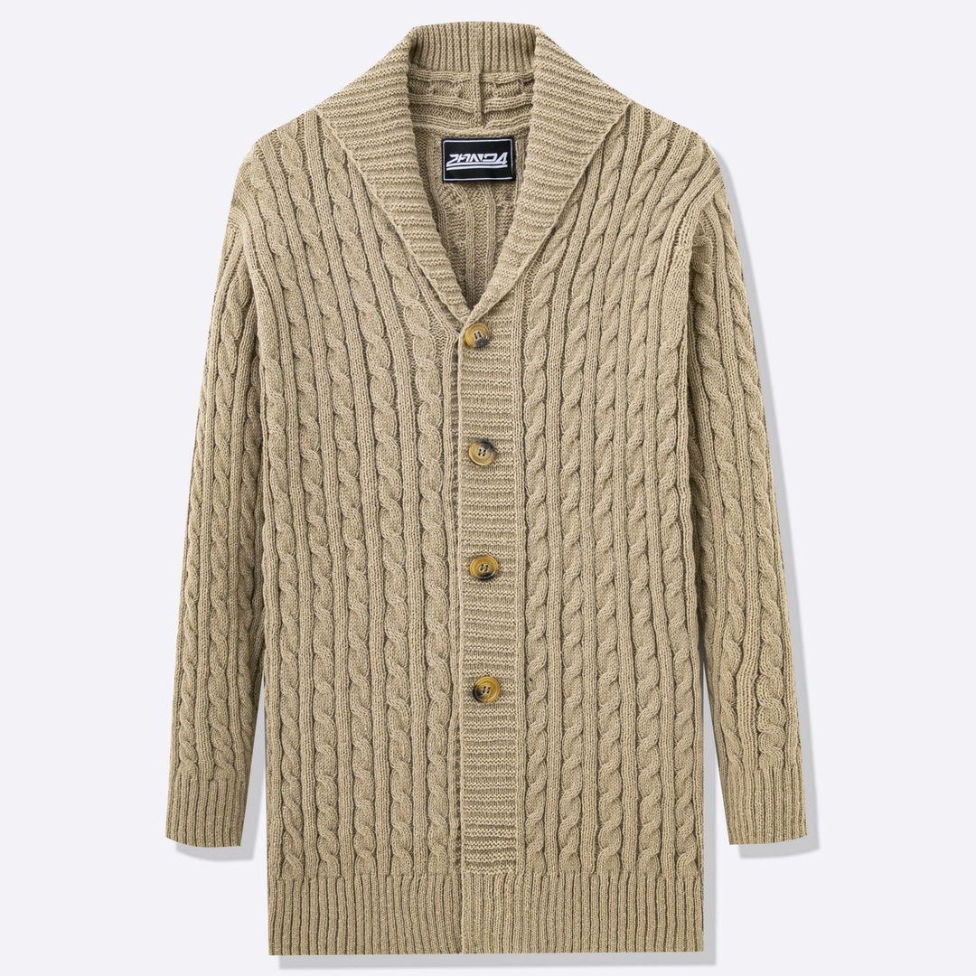 Herren Strickjacke mit offenem Design und Knopfdetails Aliams