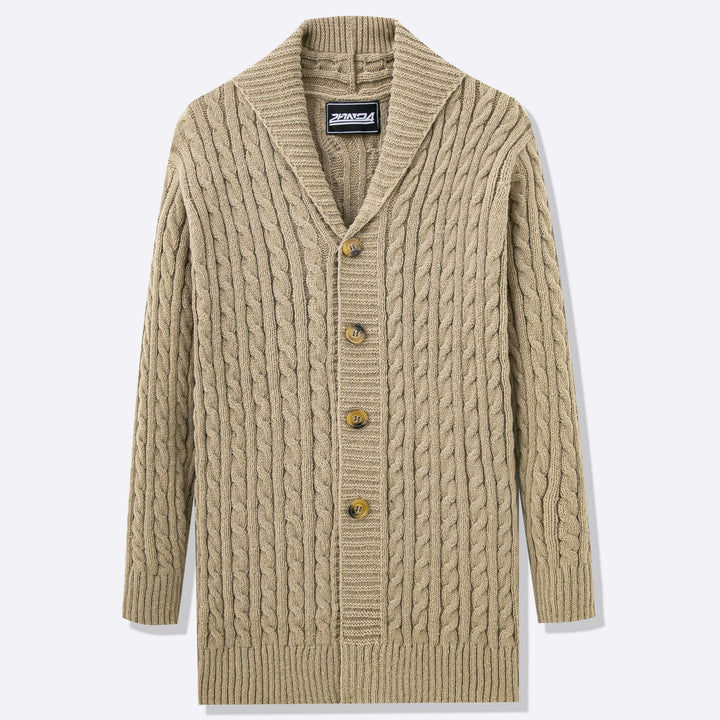 Herren Strickjacke mit offenem Design und Knopfdetails Aliams