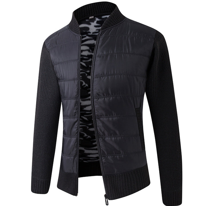 Herren Übergangsjacke mit Stehkragen und strukturiertem Design Aliams