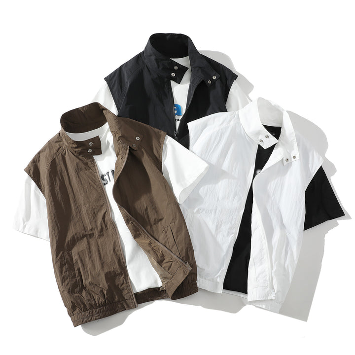 Herren trendige ärmellose Jacke mit modernem Design Aliams