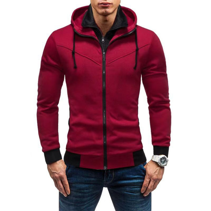 Herren sportlicher Kapuzenpullover mit ergonomischem Schnitt und Reißverschluss Aliams
