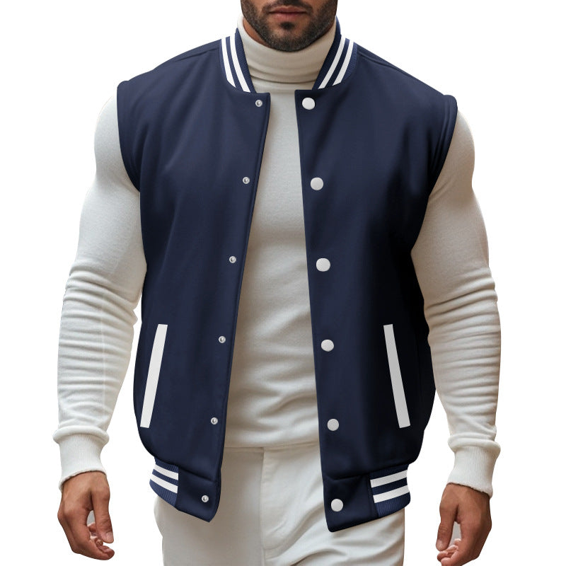 Herren trendige Collegejacke mit sportlichem Schnitt Aliams