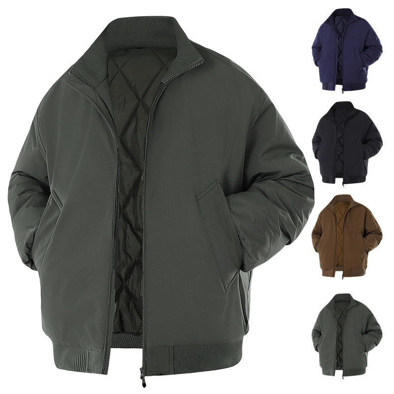 Herren Winterjacke mit warmem Innenfutter und praktischen Taschen Aliams