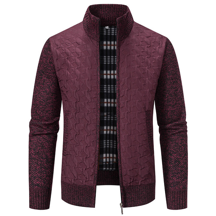 Herren Übergangsjacke mit hohen Kragen und gesteppter Innenseite Aliams