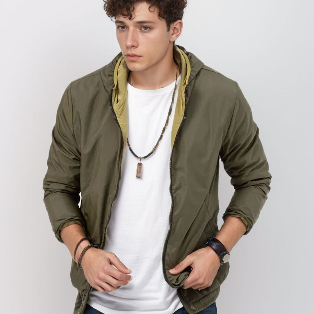 Herren winddichte Übergangsjacke mit praktischen Taschen Aliams