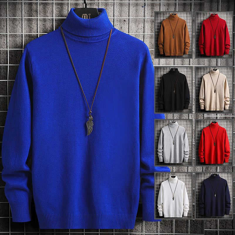 Herren Rollkragenpullover aus weicher Baumwolle Aliams