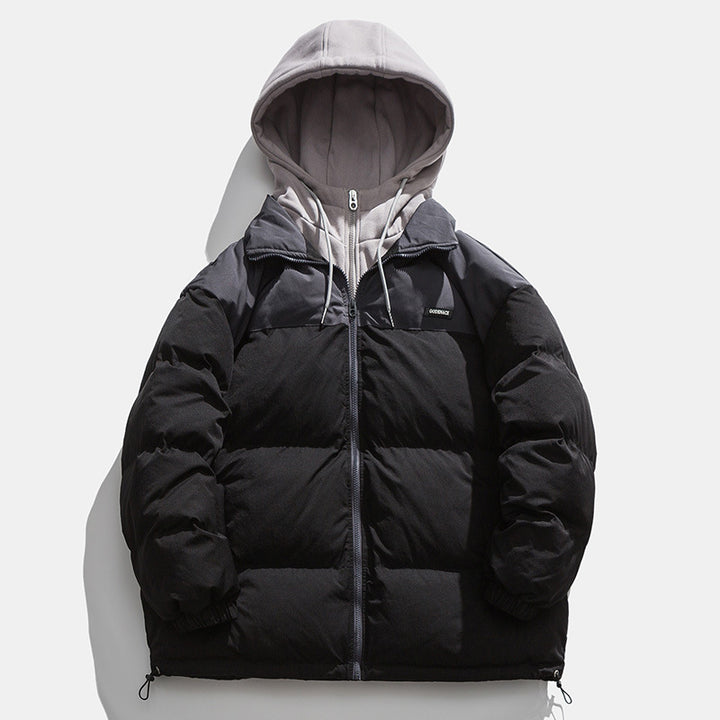 Herren Winterjacke mit abnehmbarer Kapuze und wärmeisolierender Fütterung Aliams