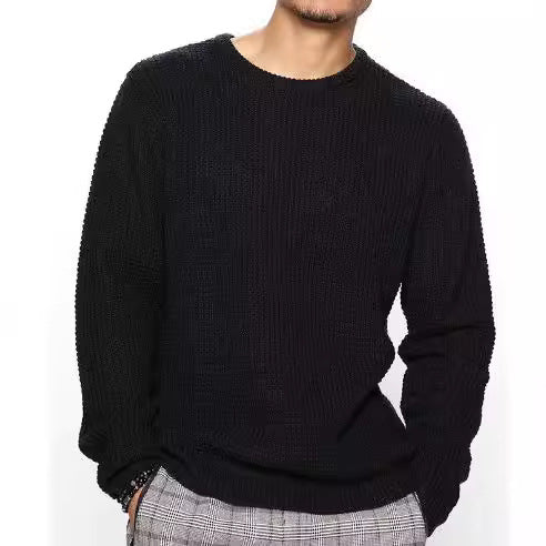 Herren Strukturierter Pullover mit Rundhalsausschnitt Aliams