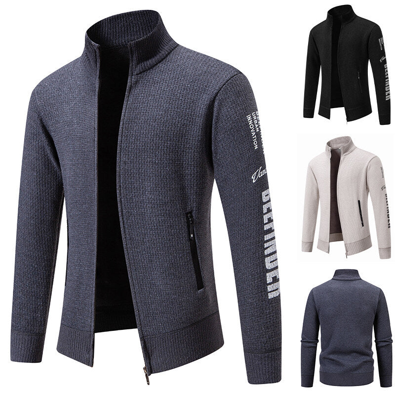 Herren Steppjacke mit hohem Kragen und praktischen Taschen Aliams