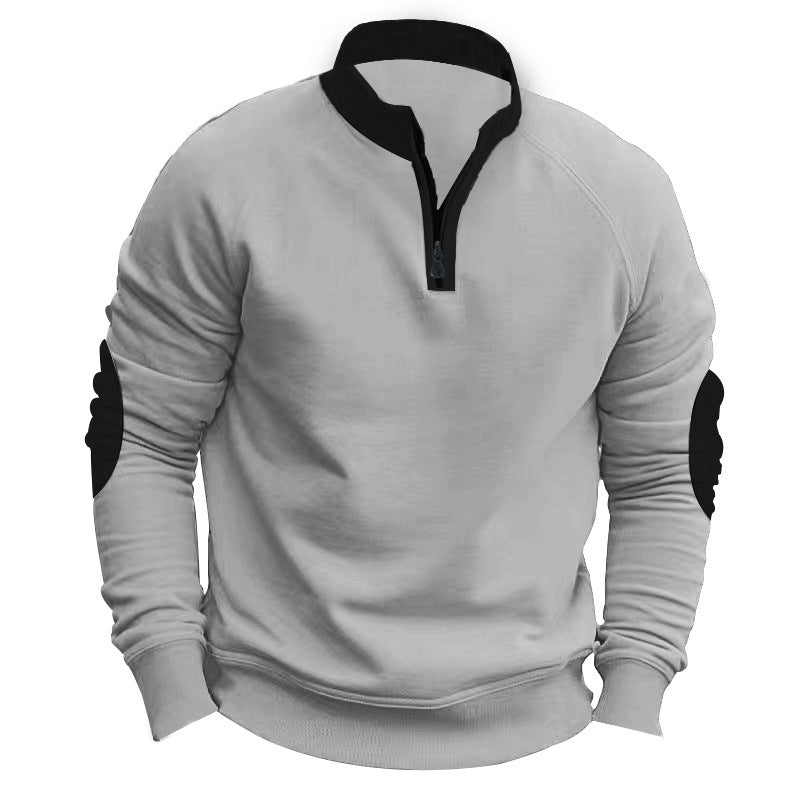 Herren sportlicher Pullover mit Reißverschluss Aliams