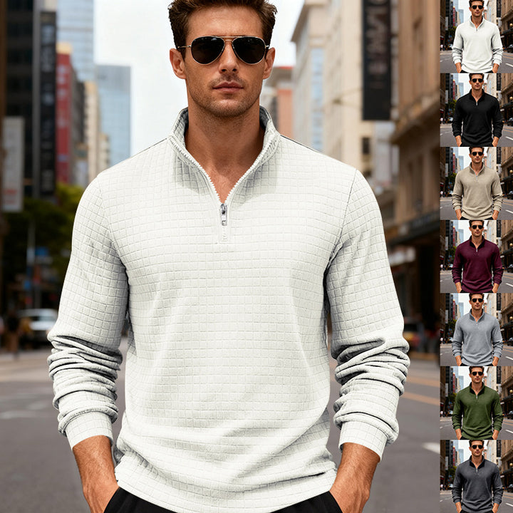Herren Sportlicher Pullover mit Reißverschluss Aliams