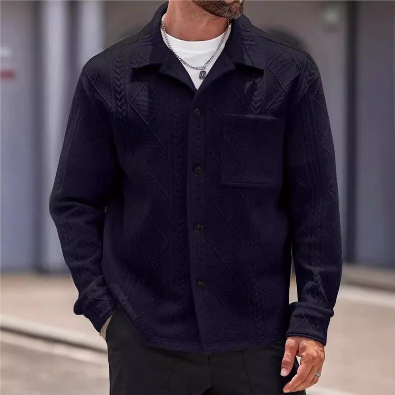 Herren strukturierte Freizeitjacke Aliams