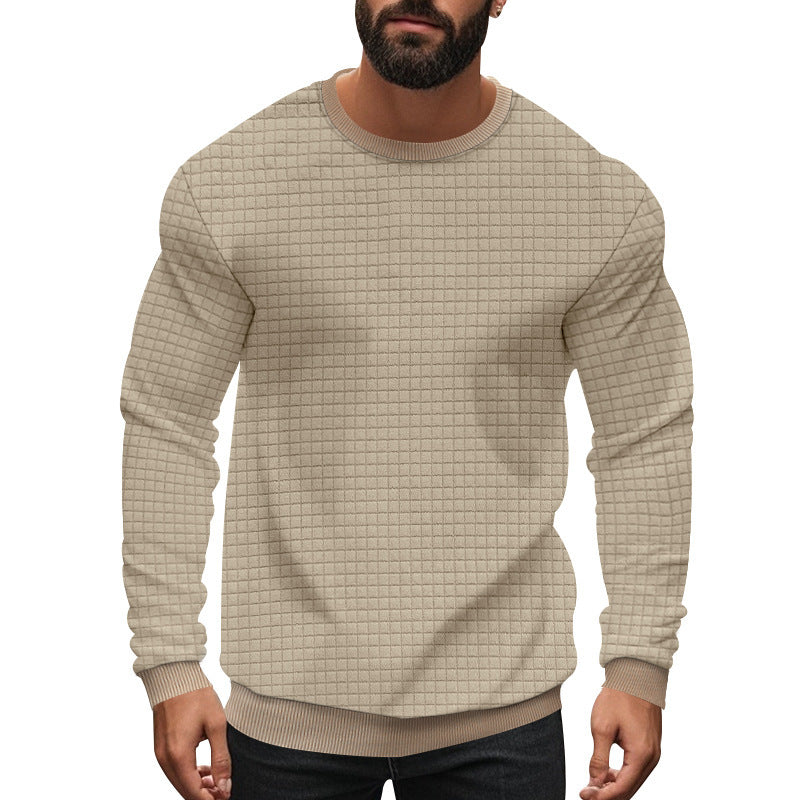 Herren strukturierter Langarmpullover Aliams