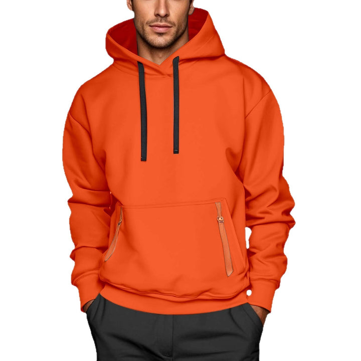 Herren sportlicher Kapuzenpullover mit stylischen Reißverschlusstaschen Aliams