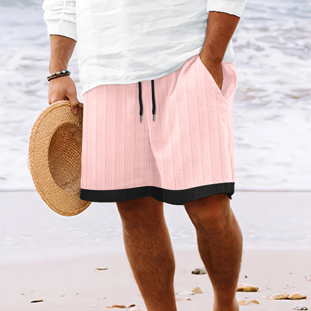 Herren strukturierte Strandshorts Aliams