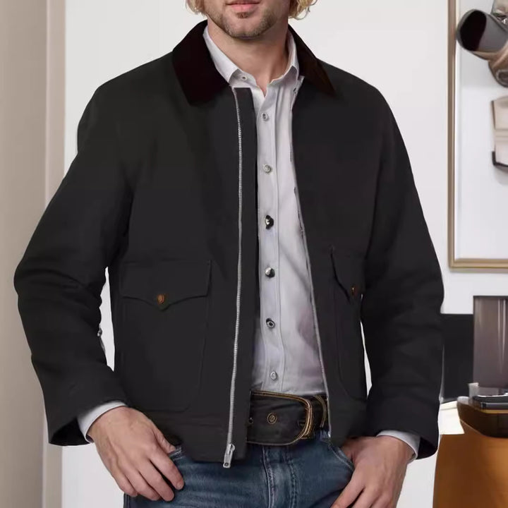 Herren Übergangsjacke mit klassischem Design und bequemen Taschen Aliams