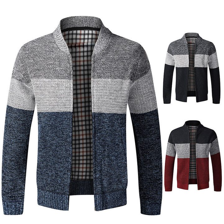 Herren sportlicher Strickcardigan mit modernem Design Aliams