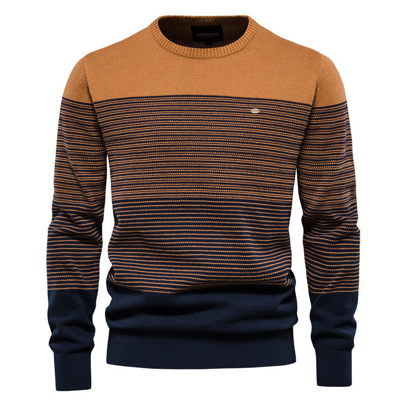 Herren Strickpullover mit komfortabler Struktur und eleganten Farbblöcken Aliams