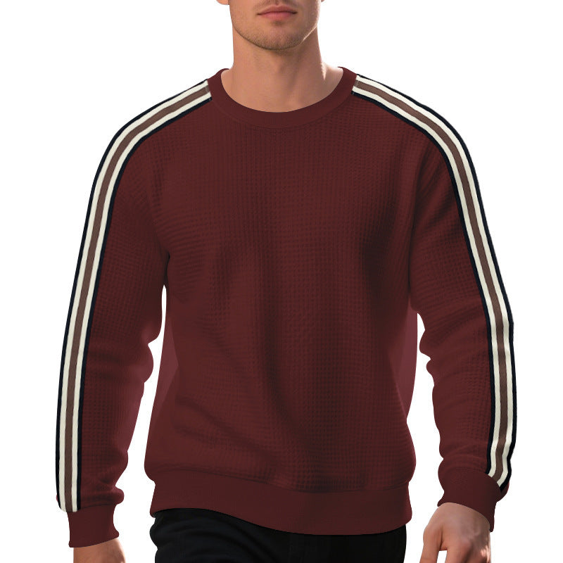 Herren Sweatshirt mit strukturiertem Material und modischen Streifen Aliams