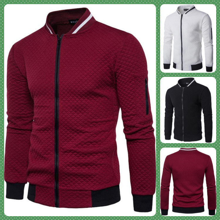 Herren Steppjacke mit hohem Kragen und praktischen Taschen Aliams