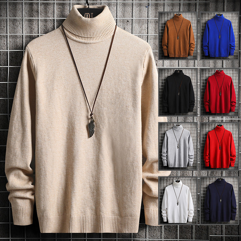 Herren Rollkragenpullover aus weicher Baumwolle Aliams