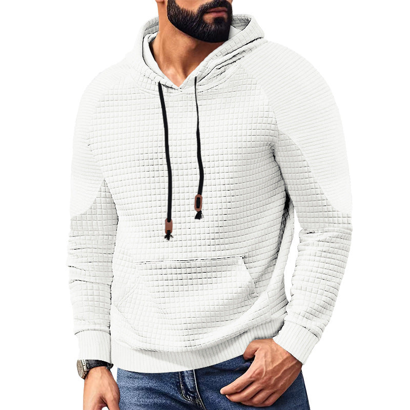 Herren strukturierter Kapuzenpullover mit modernem Design und praktischen Taschen Aliams