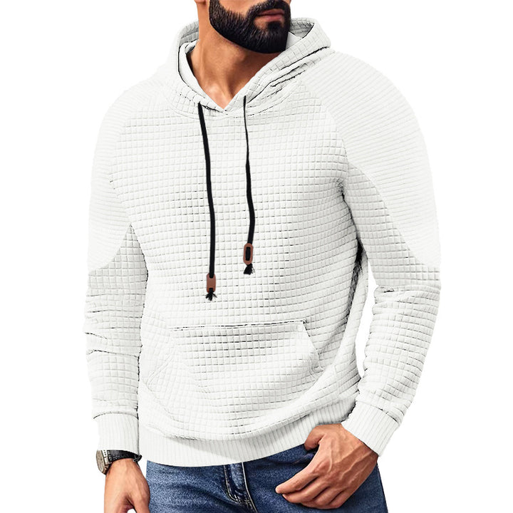 Herren strukturierter Kapuzenpullover mit modernem Design und praktischen Taschen Aliams
