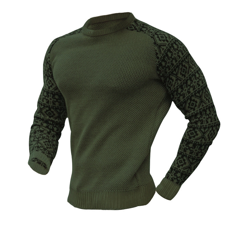 Herren Strickpullover mit grafischem Muster und strukturiertem Design Aliams