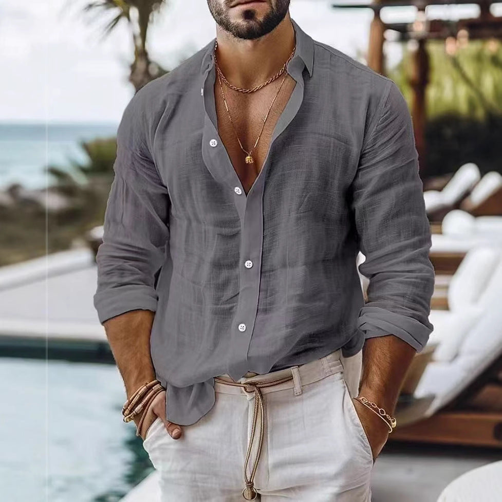 Herren vielseitiges Longsleeve-Hemd Aliams