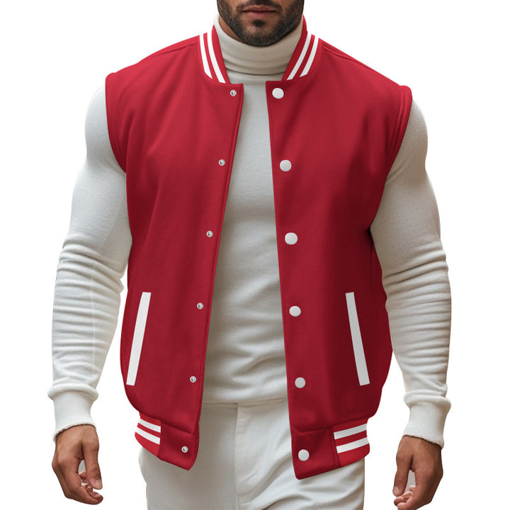 Herren trendige Collegejacke mit sportlichem Schnitt Aliams