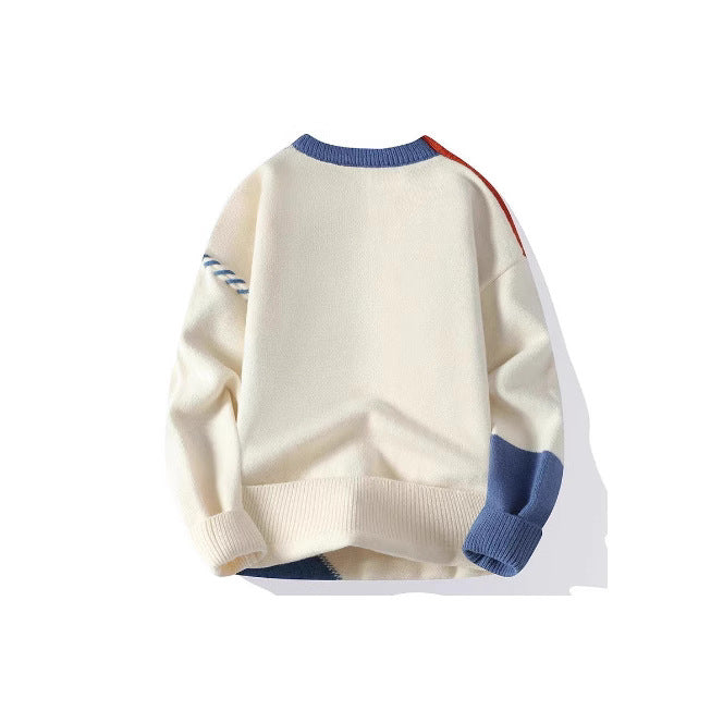 Herren Strickpullover mit kreativem Muster und strukturierten Akzenten Aliams