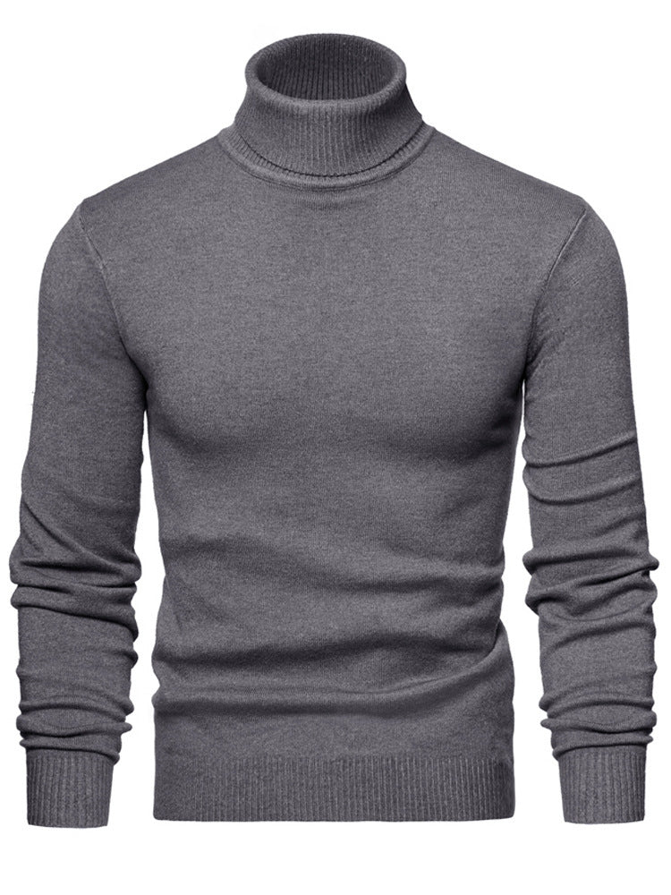 Herren Zeitloser Rollkragenpullover aus weicher Wolle Aliams