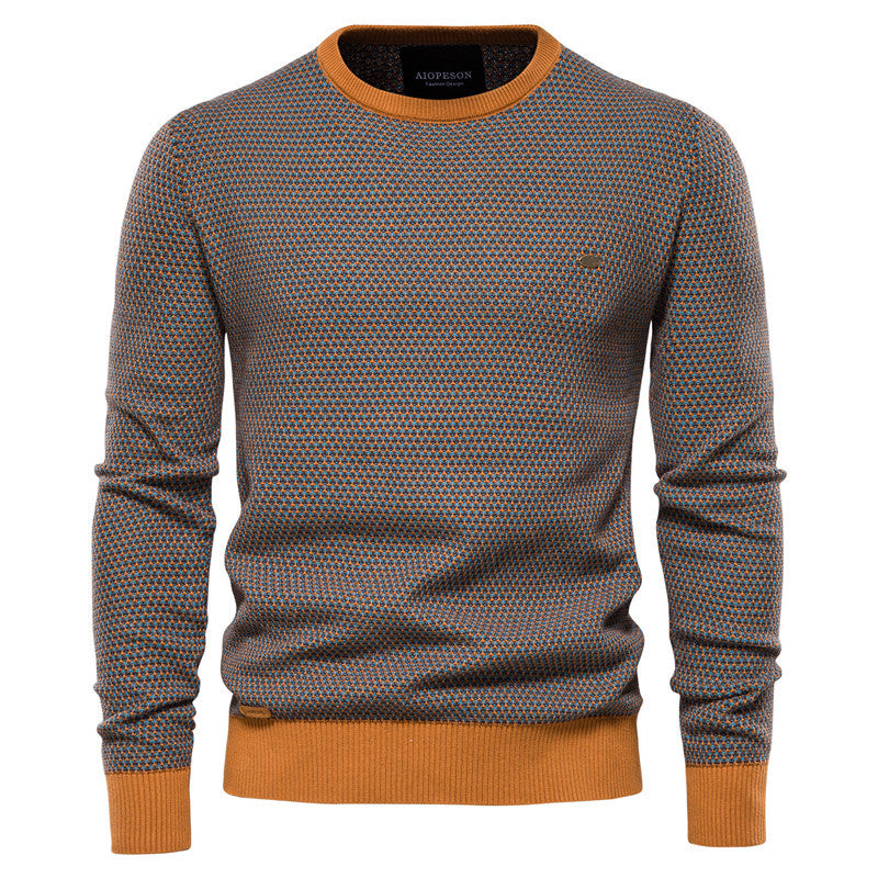 Herren Strickpullover im modernen Wabenmuster mit angenehmem Tragegefühl Aliams