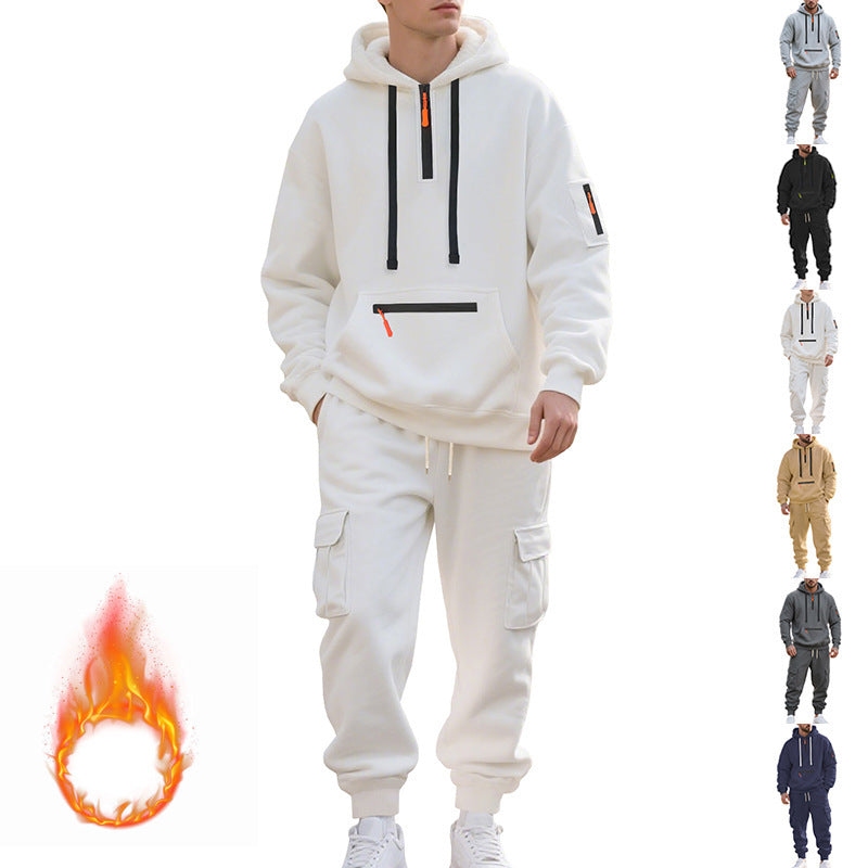 Herren Sportlicher Hoodie und Cargo-Hose Aliams