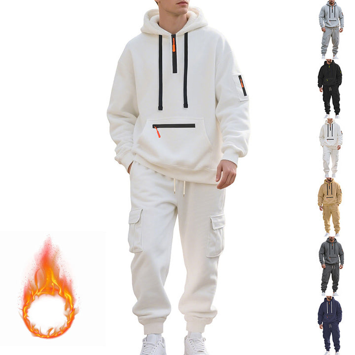 Herren Sportlicher Hoodie und Cargo-Hose Aliams