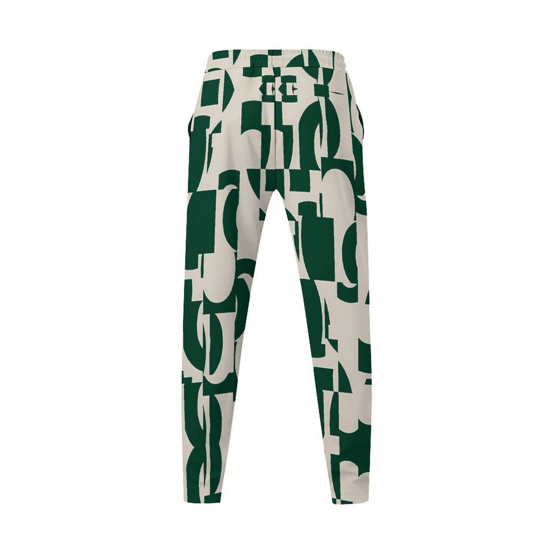 Herren Trendige Chino-Hose mit grafischem Muster und seitlichen Taschen Aliams