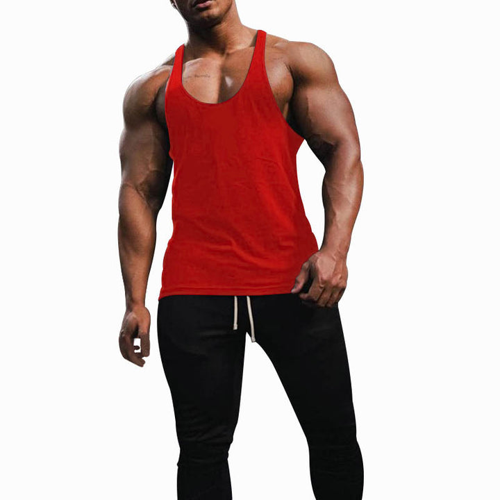 Herren Sporttanktop mit racerback Design und atmungsaktiver Baumwolle Aliams